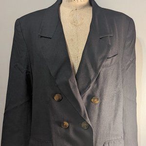 Vintage 80s linen suit jacket